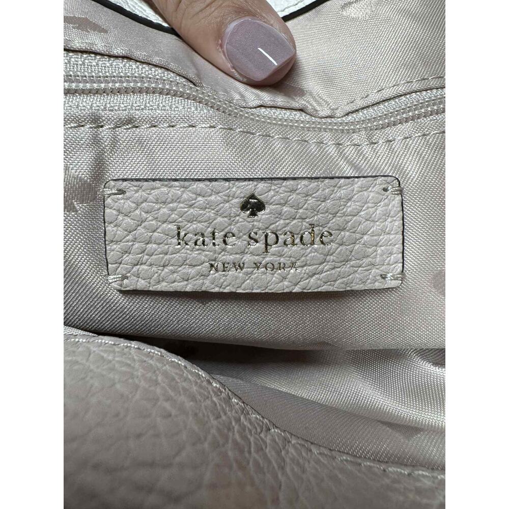 Kate Spade Leila Medium Triple Compartment Shoulder Bag light sand & warm beige - Picture 6 of 13